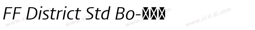 FF District Std Bo字体转换